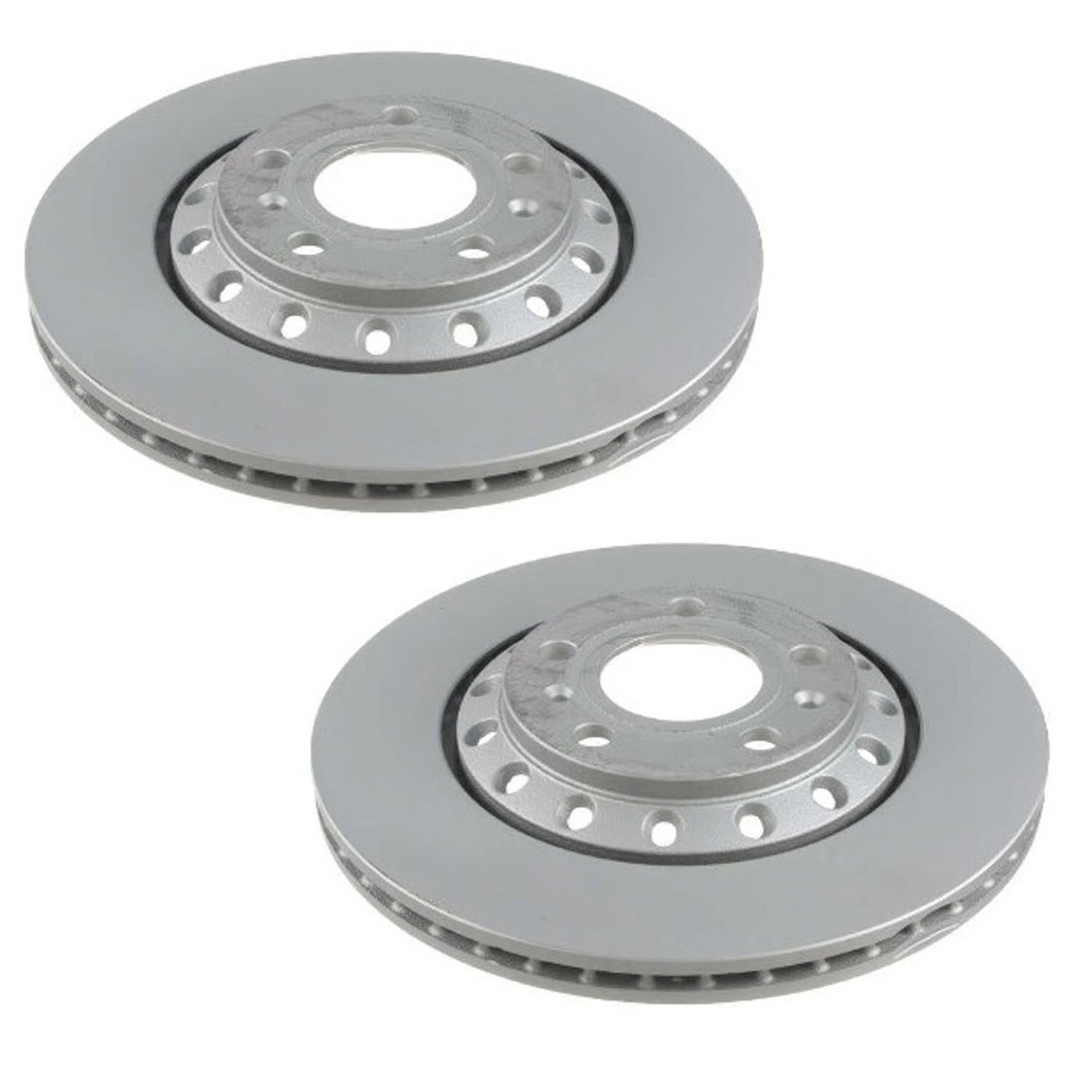 Set of 2 Rear Disc Brake Rotors for Audi A8 Quattro VW Phaeton (2004–2009)