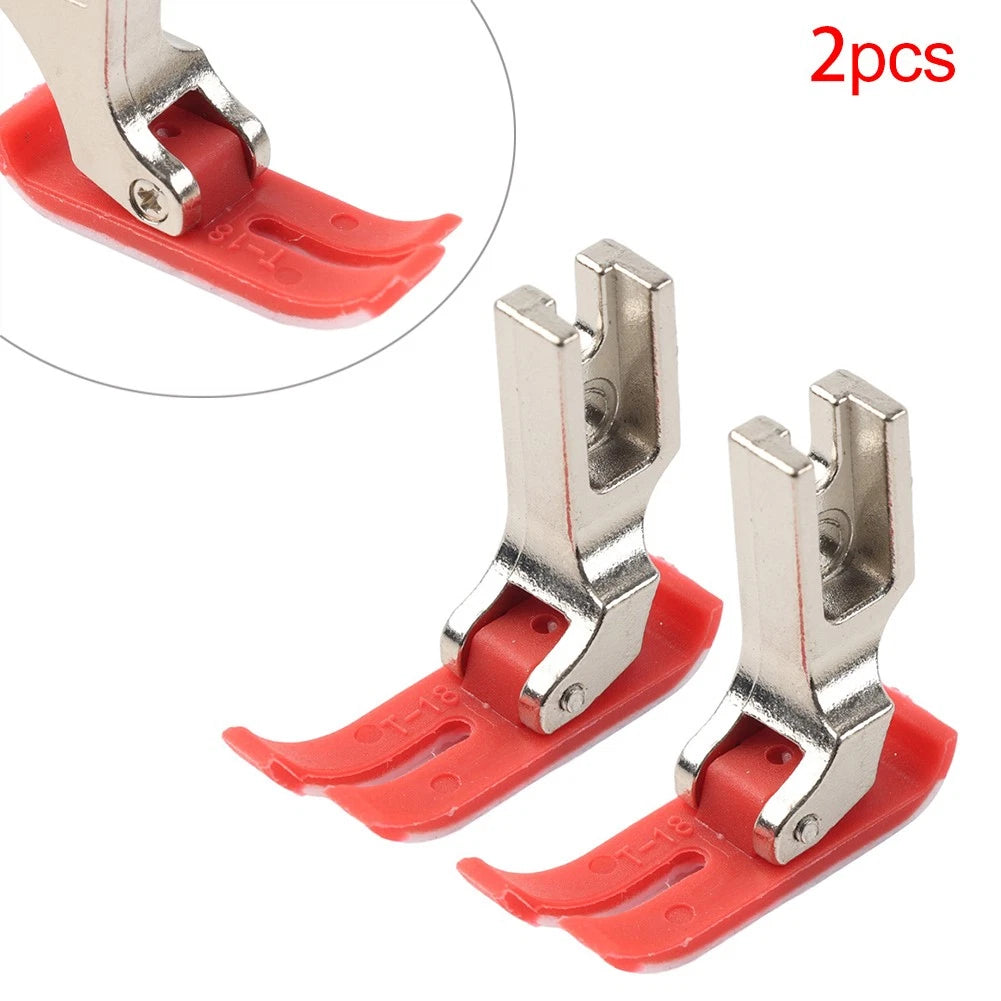 Set of 2 MT-18 Extra Thin Presser Foot for Industrial Sewing Machine