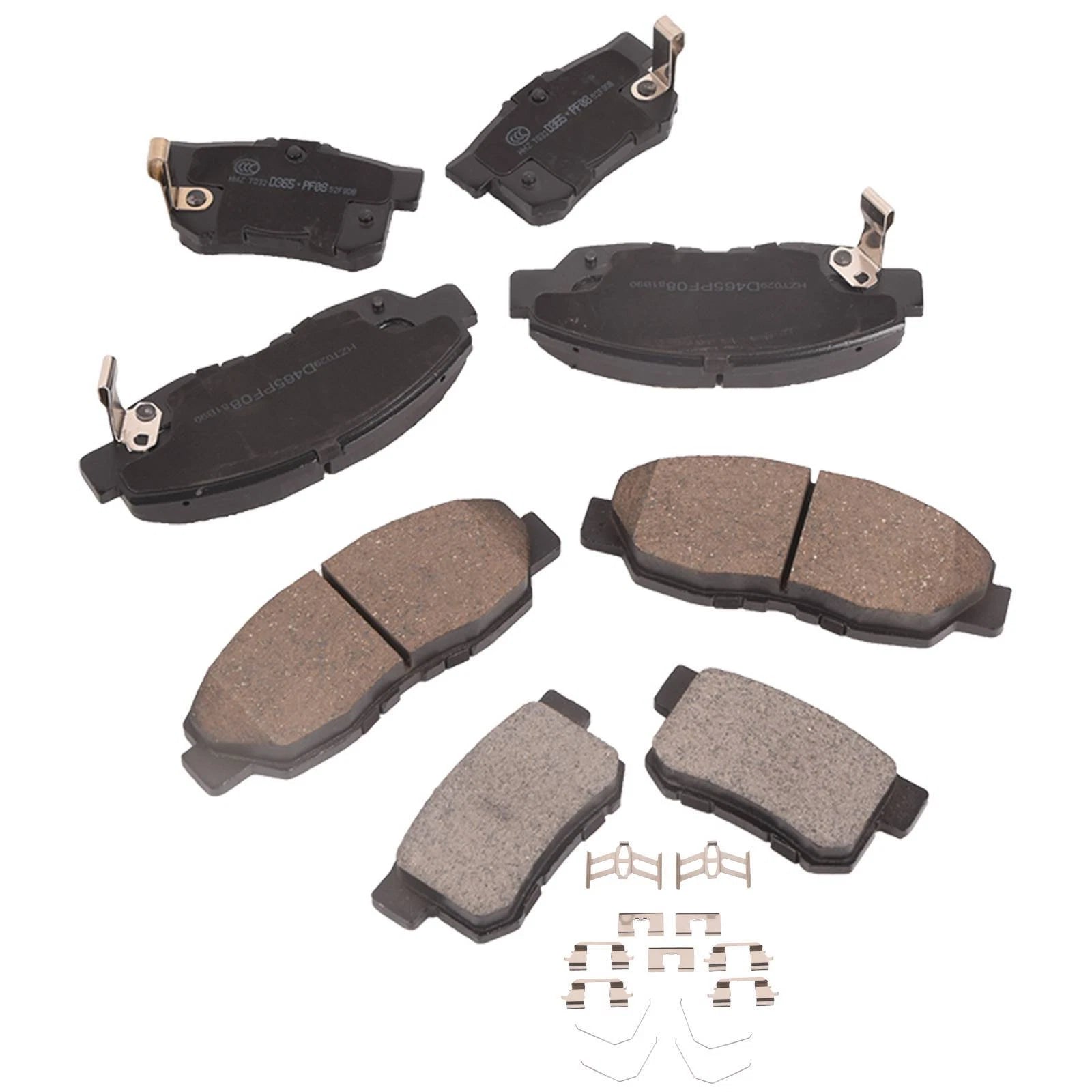 Set of 8 Ceramic Brake Pads for Acura EL Honda Accord Civic