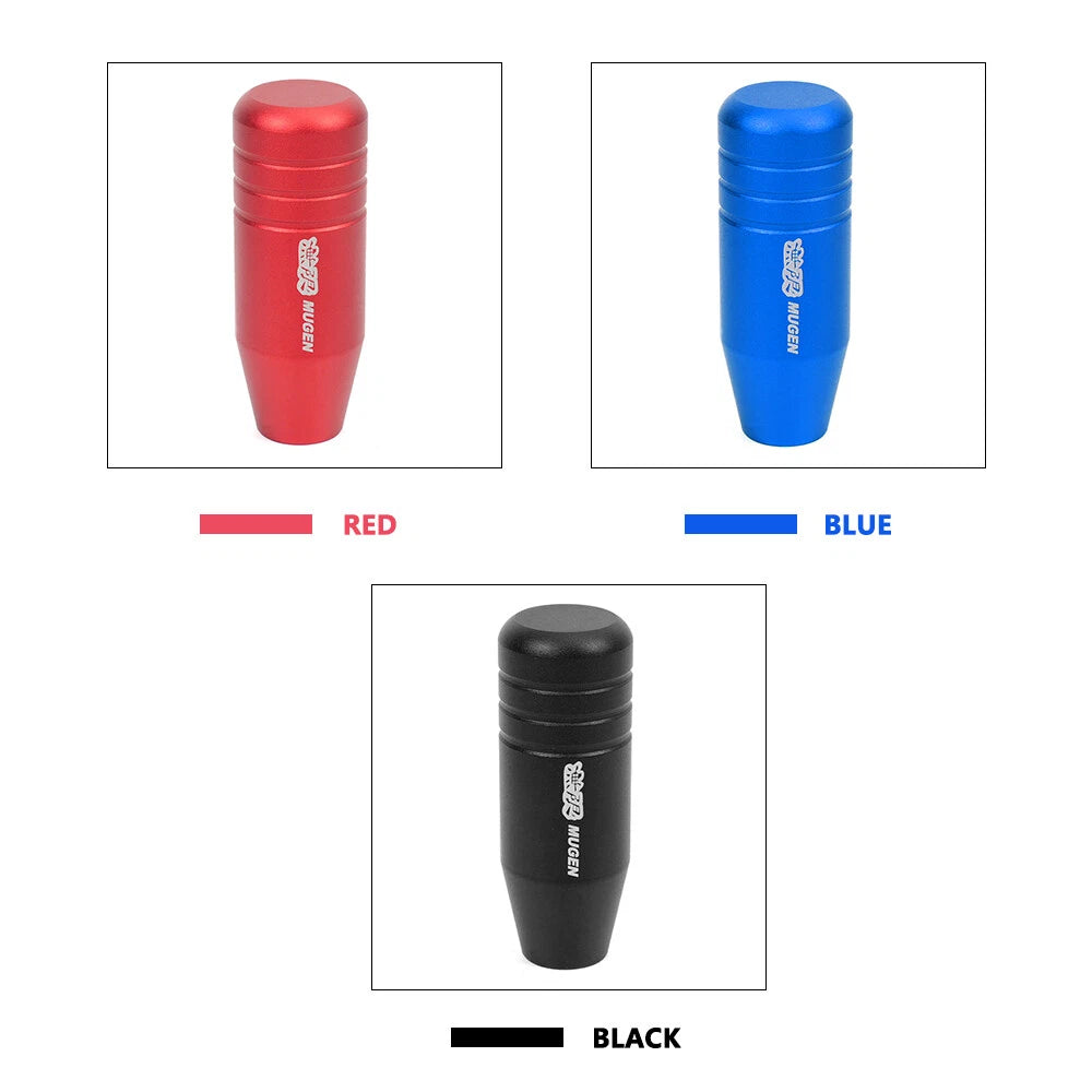 Mugen 90mm Universal Aluminum Black Manual Gear Shift Knob Shifter
