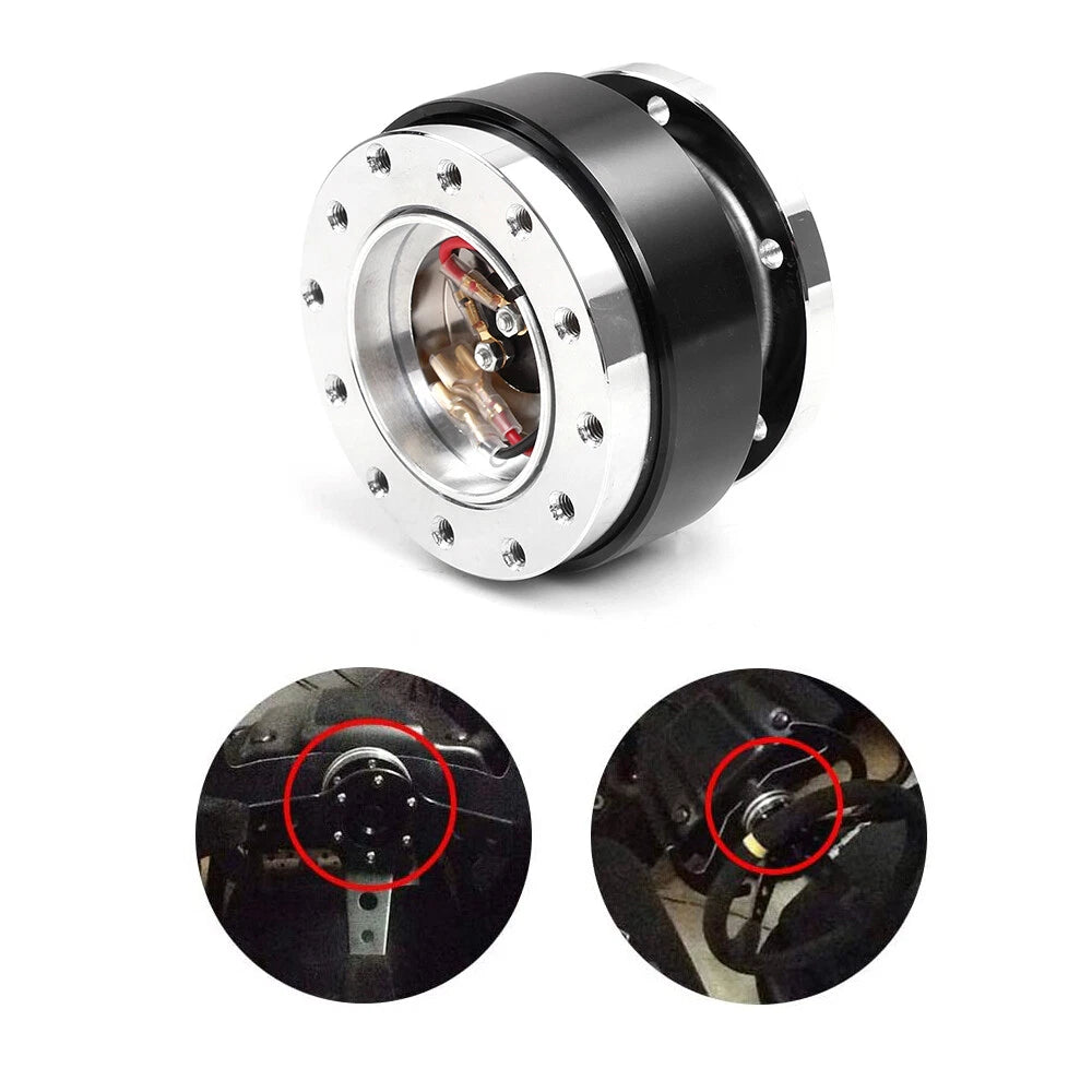 Steering Wheel Quick Release Hub Adapter Kit for Universal Vehicles