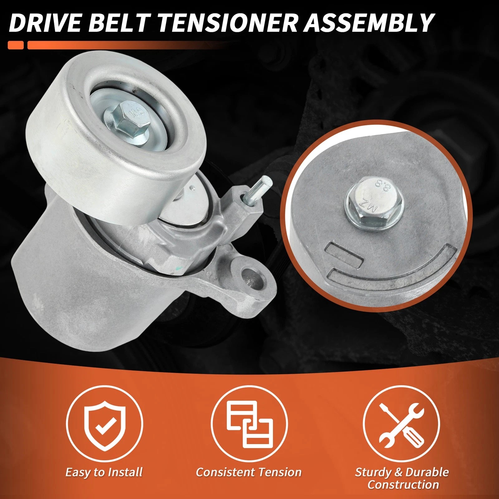 Set of 2 Drive Belt Tensioner Kits for Toyota Tacoma V6 3.5L (2016–2023) No. 9091602571