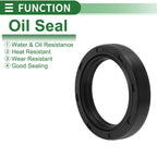 Oil Seal   - NBR Rubber 38x52x10mm Black