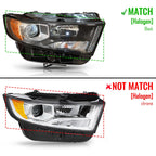 Headlight Halogen Sport Light Right Passenger Side for Ford Edge (2015–2018)