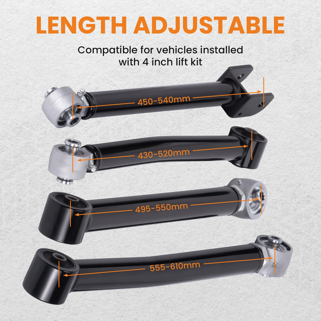 Adjustable Control Arms for Jeep Wrangler JK (2007-2018)