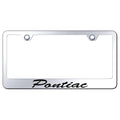 Script Name on Stainless Steel Plate Frame - Officially Licensed for Pontiac