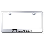 Script Name on Stainless Steel Plate Frame - Officially Licensed for Pontiac