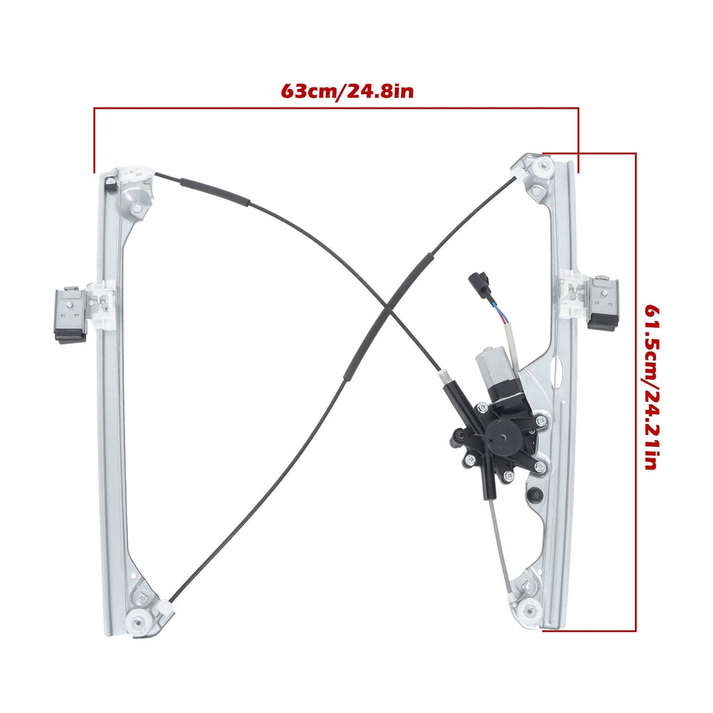 Set of 2 Window Regulators for Chevy Silverado GMC Sierra (2007–2014)