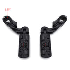 2.5" Black Pirate Skull Foot Peg Kit for Harley SuperLow XL883 (2011–2020)