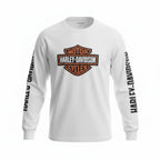 2XL Harley Bar & Shield Long Sleeve Shirt 99083-24VM (White)