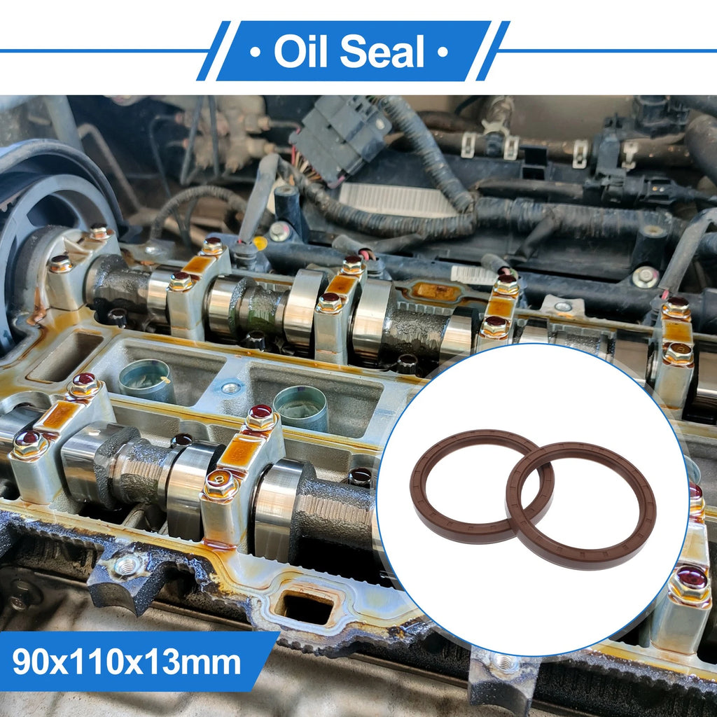 Set of 2 Oil Seal Rotary Shaft Seal FKM Rubber 90x110x13mm 683867305459 for [Make Model] ([YYYY–YYYY])