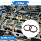 Set of 2 Oil Seal Rotary Shaft Seal FKM Rubber 90x110x13mm 683867305459 for [Make Model] ([YYYY–YYYY])