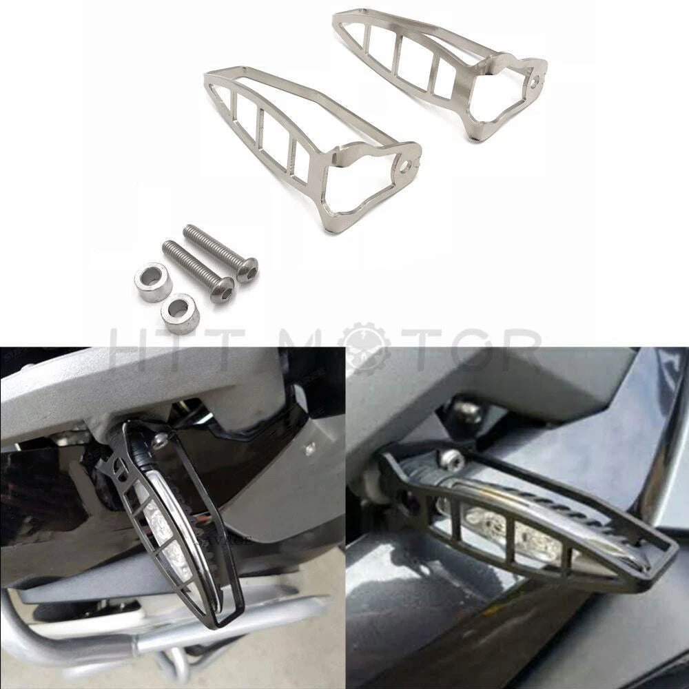 Front Pair Turn Signal Light Cover Protector for BMW R1200GS ADV F800GT (2013–2018)