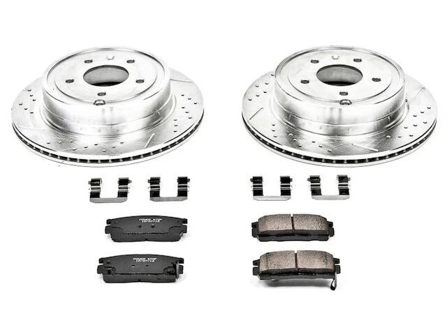 Rear Brake Pad and Rotor Kit for Suzuki XL7 (2007–2009) CG444FQ