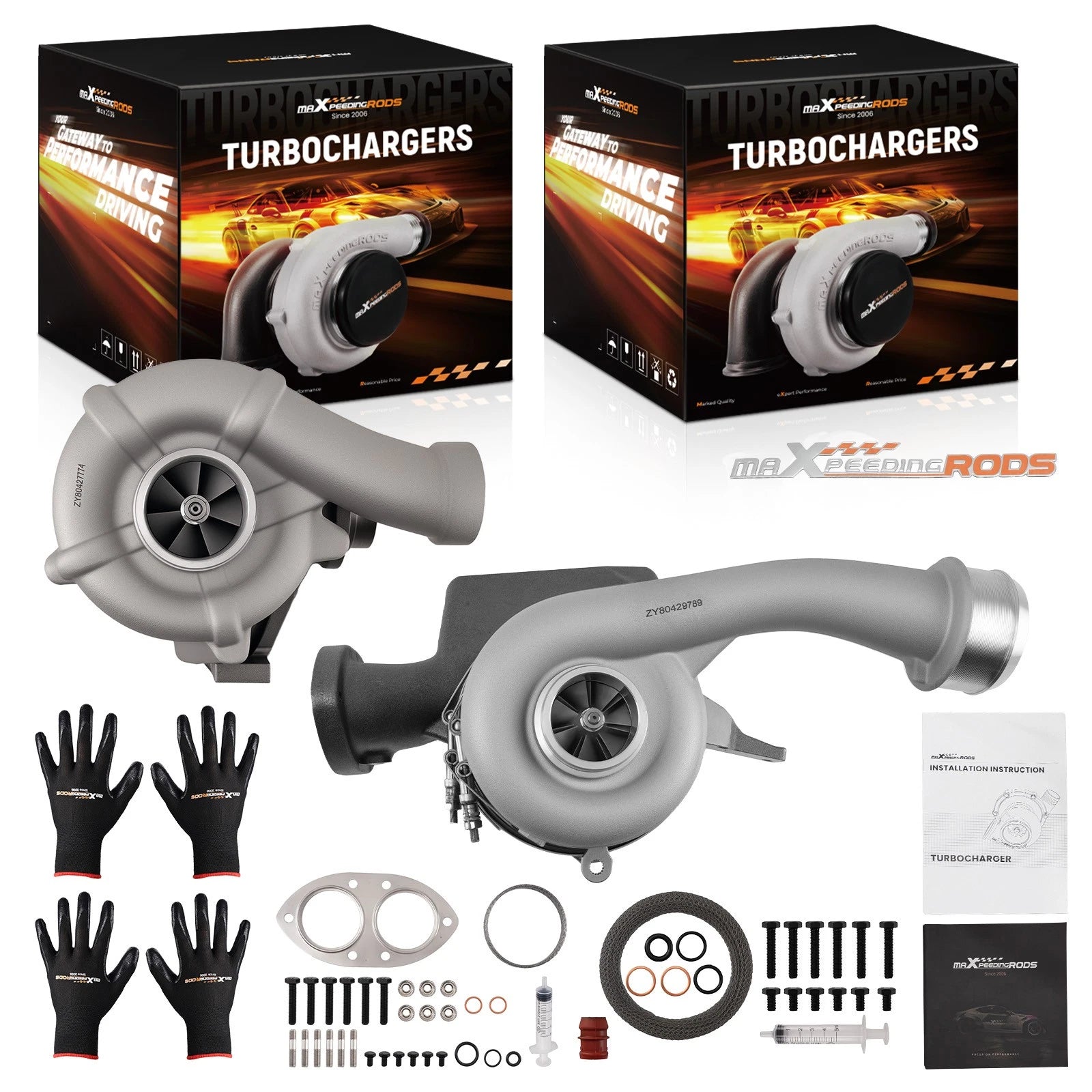 Turbo Set for Ford F250 F350 F450 F550 6.4L Powerstroke (2008–2010)