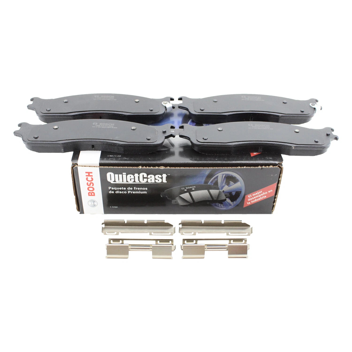 Set of 4 Bosch QuietCast Front Disc Brake Pads for (2010–2020)