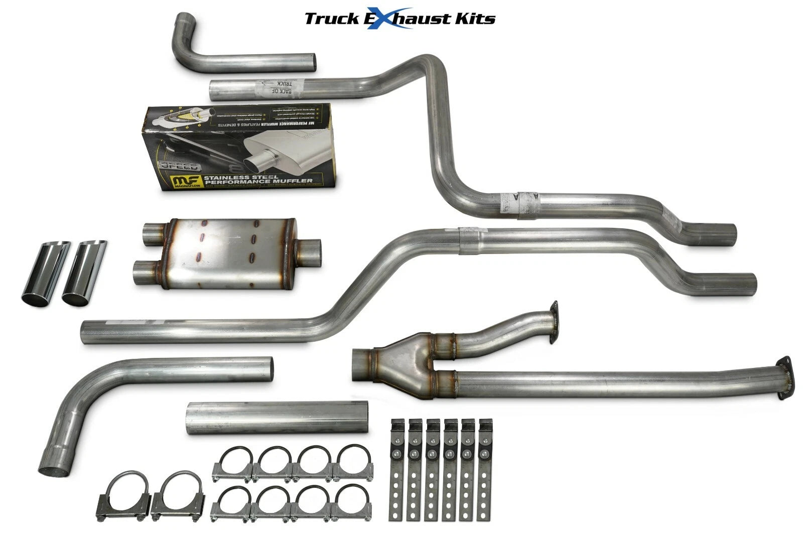 Dual Exhaust Kit for Toyota Tundra (2009–2013) Chrome Tip
