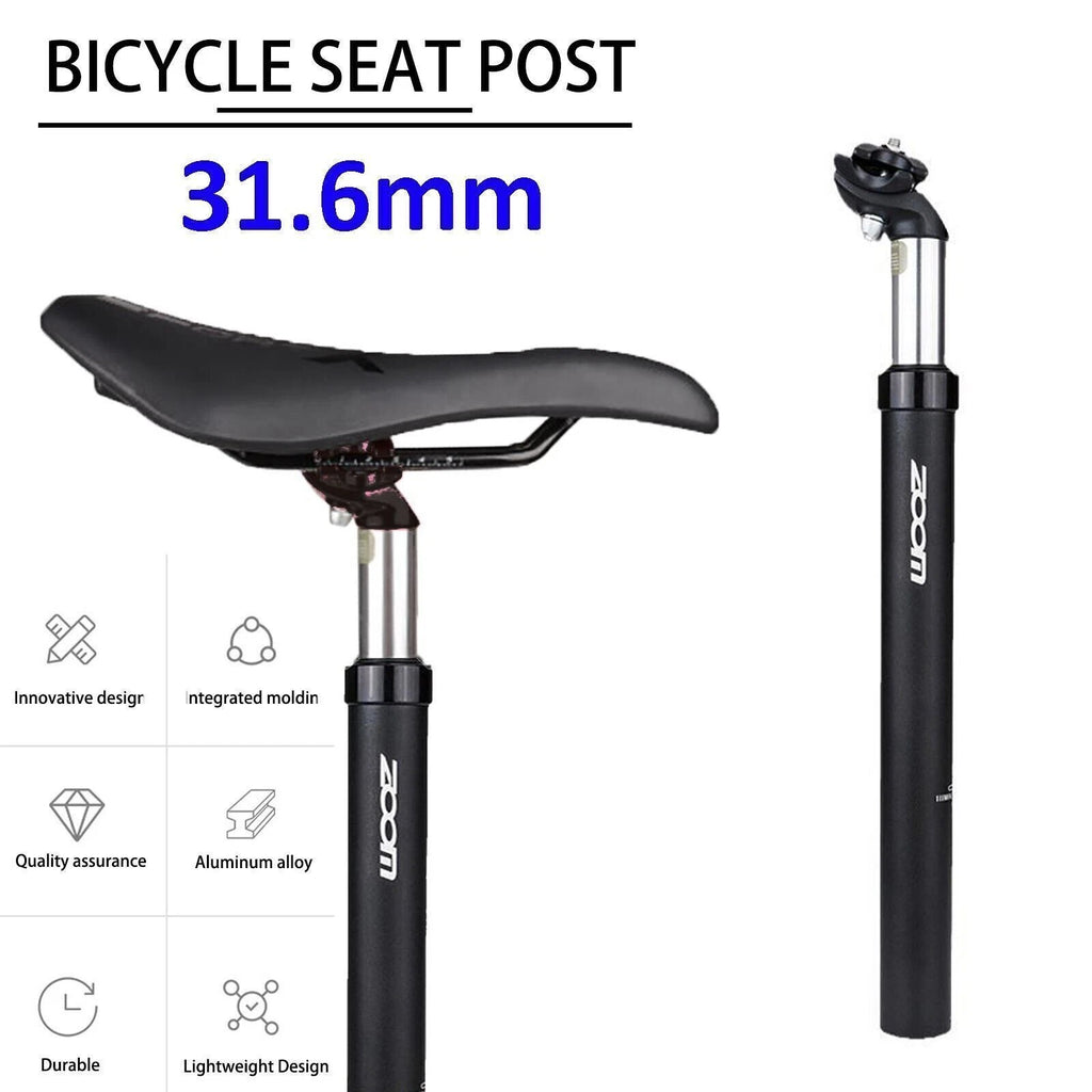 Comfort Saddle Seat Post for MTB Ebike Tricycle BMX (31.6mm x 350mm)