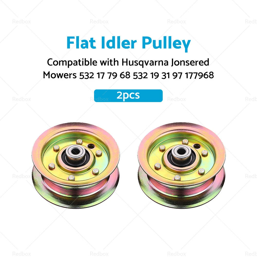 2X Pulley for Husqvarna Jonsered Mowers (532 17 79 68, 532 19 31 97)
