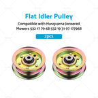 2X Pulley for Husqvarna Jonsered Mowers (532 17 79 68, 532 19 31 97)