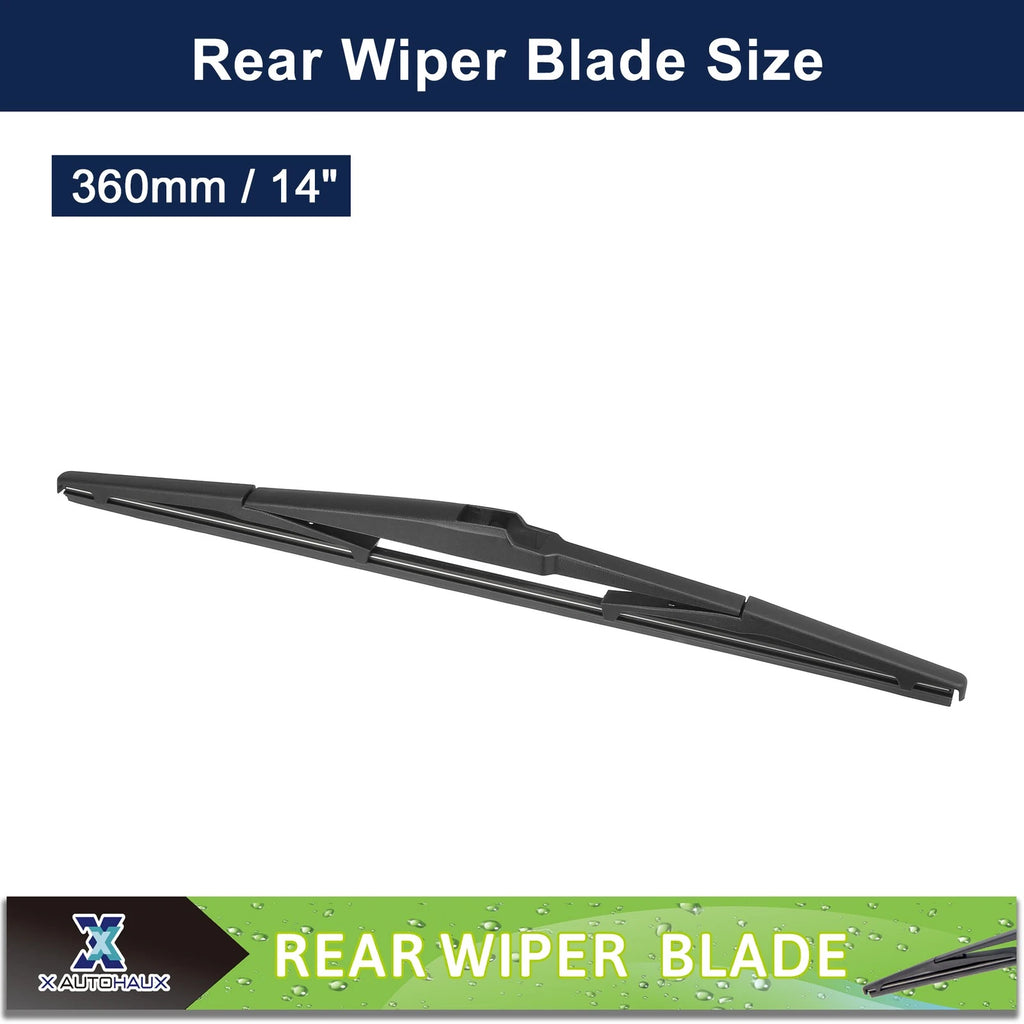 2X Rear Windshield Wiper Blade for Hyundai Santa Fe (2006–2012)
