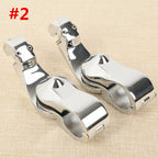 1-1/4" Chrome Highway Short Angled Pegs for Harley (Fitment Specific)