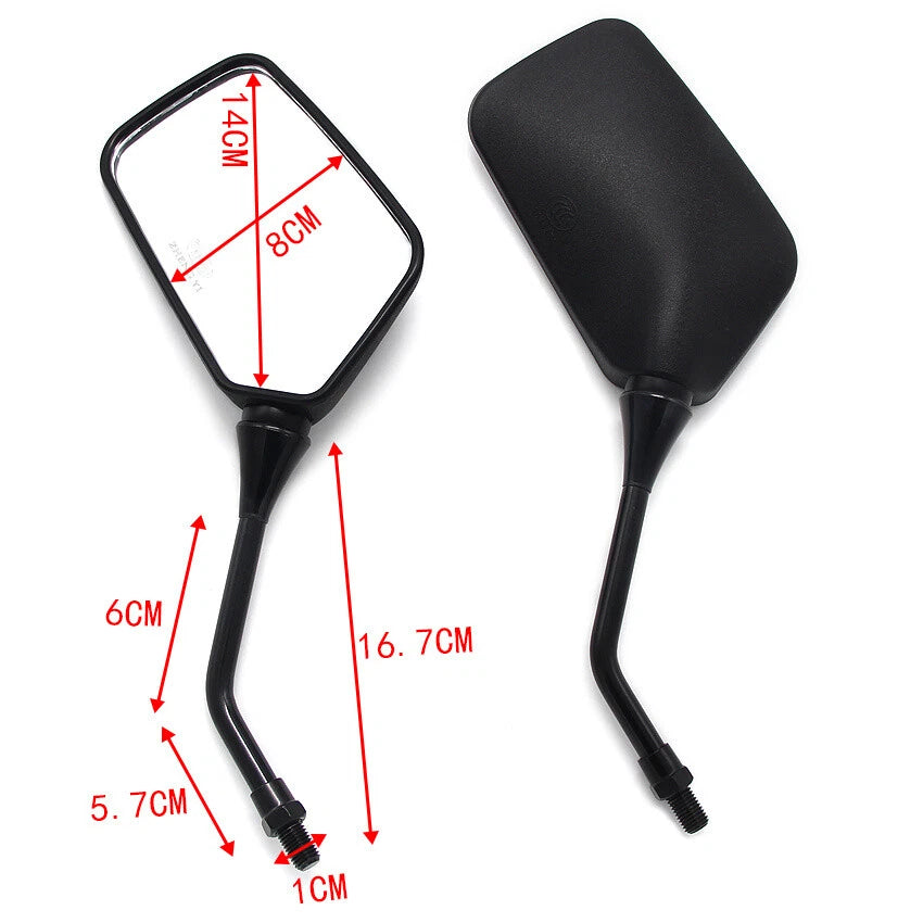 Rear View Mirror for Honda CBX750F CBX1000 NX125 CB250 Nighthawk CBF250 NX650 (1978–1988)