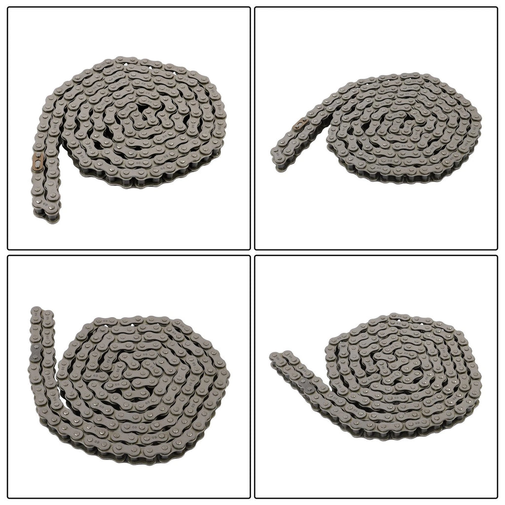 10 Feet Heavy Duty Roller Chain with 2 Connecting Links for Automotive Use