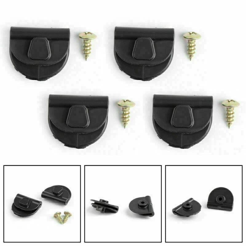 4pcs Battery Left Side Cover Clip + Screw for Harley Sportster (2004–2018)