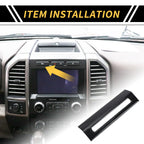 1 Pcs Emergency Light Switch Panel Trim for Ford F-150 (2015–2020) Carbon Fiber Black