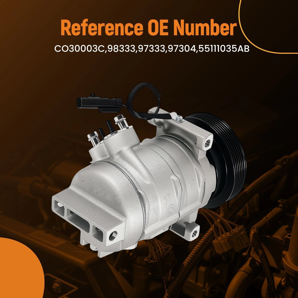 A/C Compressor with Clutch for Chrysler 300 Sedan (2005-2006)
