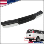 Chrome Rear Step Bumper for Chevy Express GMC Savana (1996–2023)