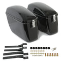60L Black Hard Saddle Bags for Harley Dyna, Road Glide, Honda