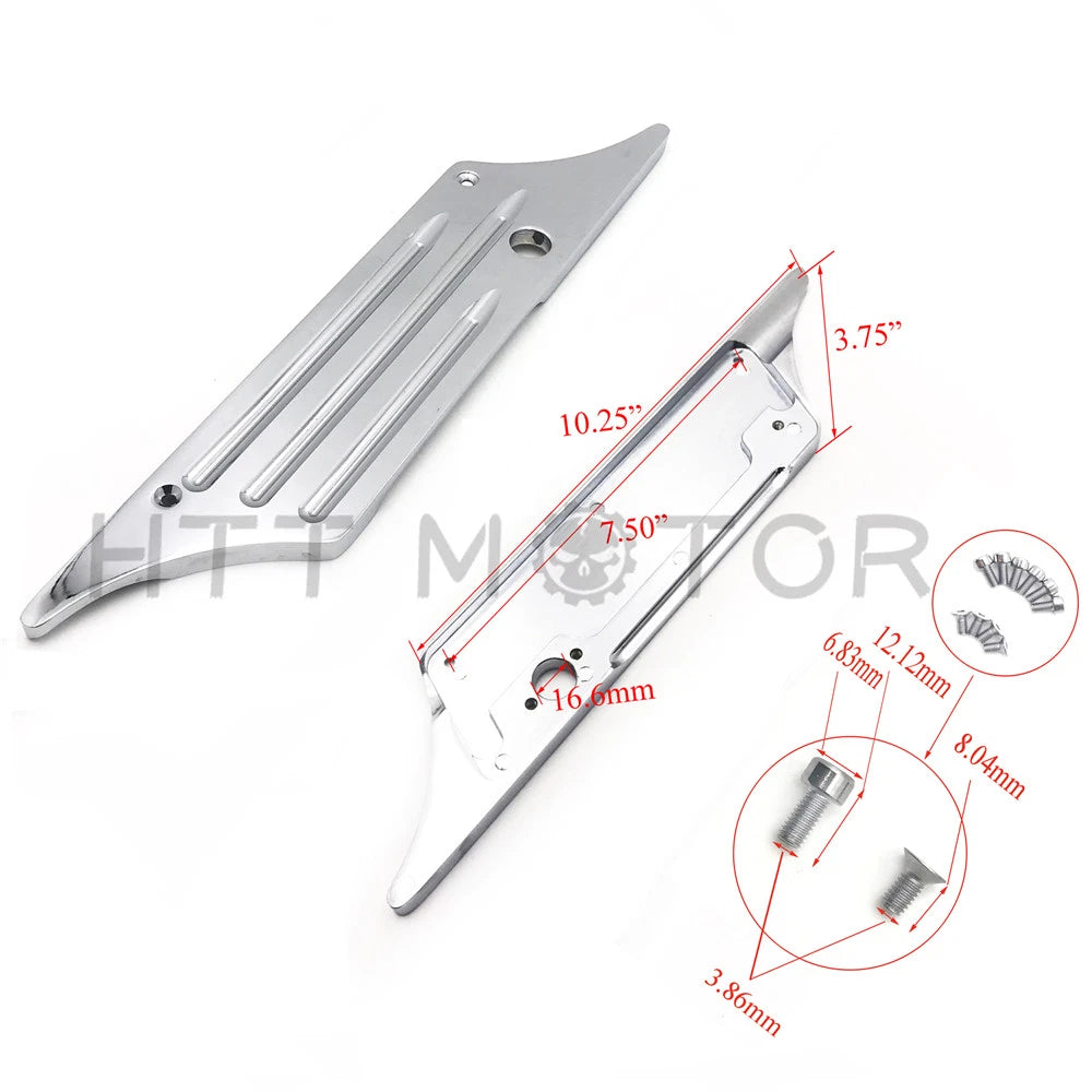 Chrome CNC Billet Hard Bag Latch Cover for Harley Touring (1993–2013)