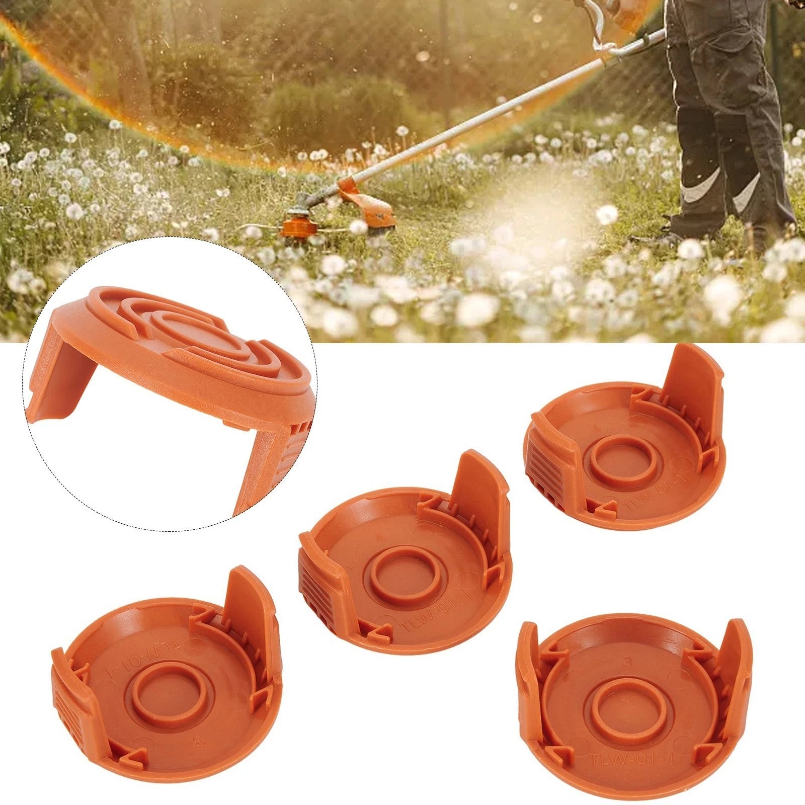 Set of 4 Tool-free Spool Cap Replacement Covers for WG150 WG151 WG152