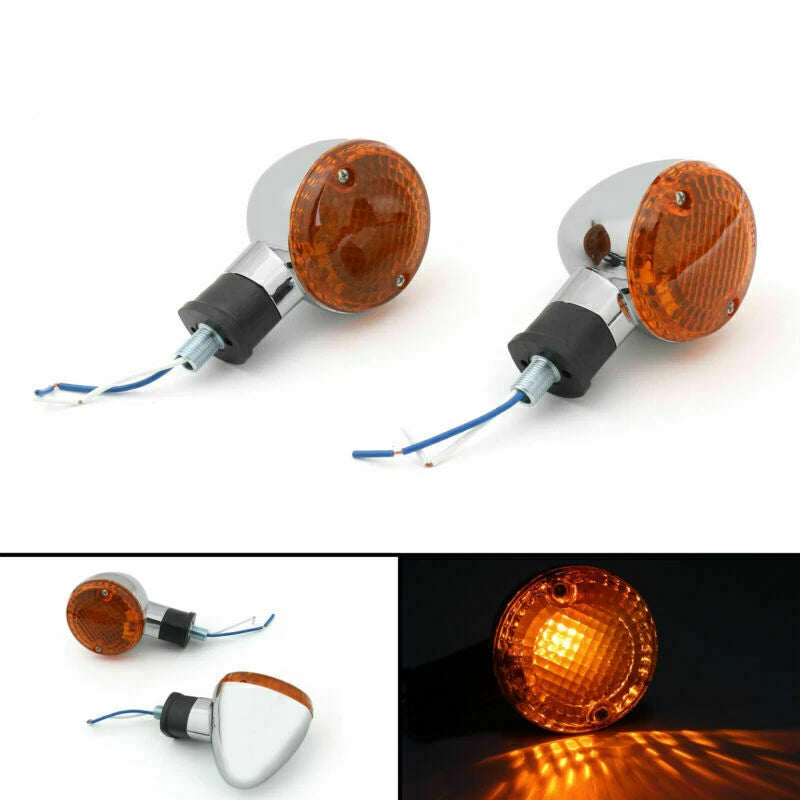 Turn Signal Bullet Lights for Kawasaki Vulcan 800, Yamaha Road Star (1996–2007)