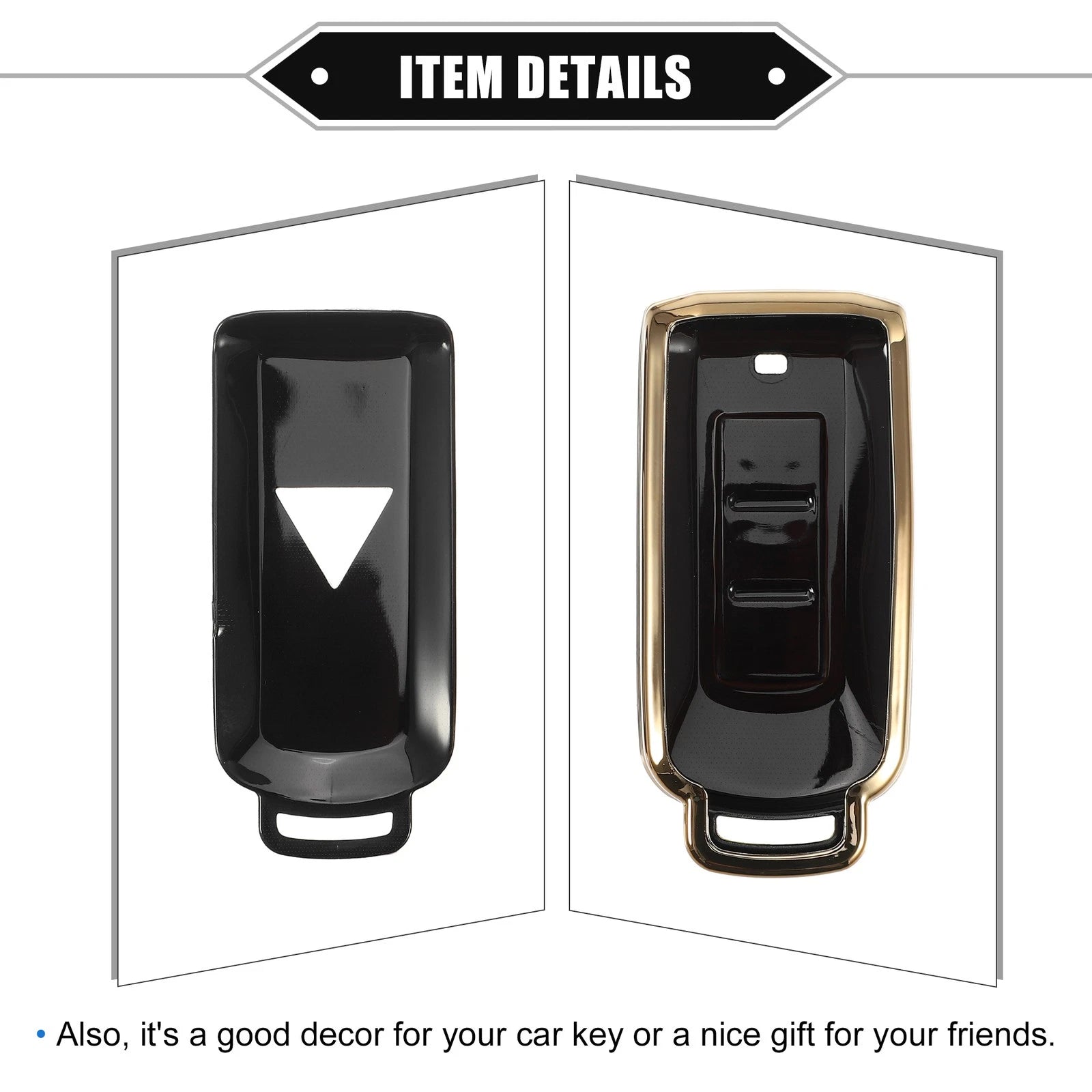 Remote Keyless Key Fob Cover Kit for Mitsubishi Outlander (2014–2021)