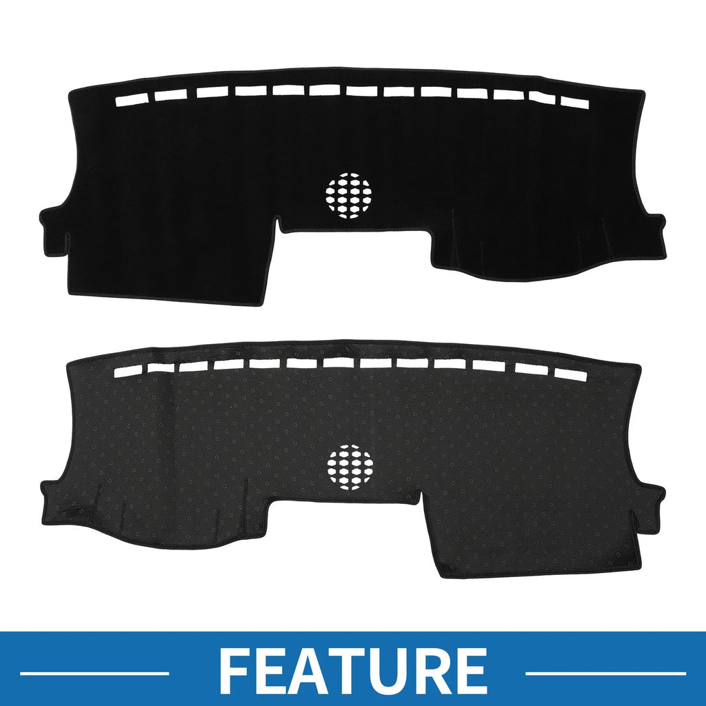 Dashboard Cover Mat for Ford Ranger (2024) - Sun Protector Pad Black
