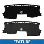 Dashboard Cover Mat for Ford Ranger (2024) - Sun Protector Pad Black
