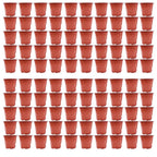 Set of 100 Plastic Plant Pots for Nursery Gardening