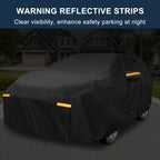 Waterproof Car Cover with Driver Door Zipper for Toyota Sienna 