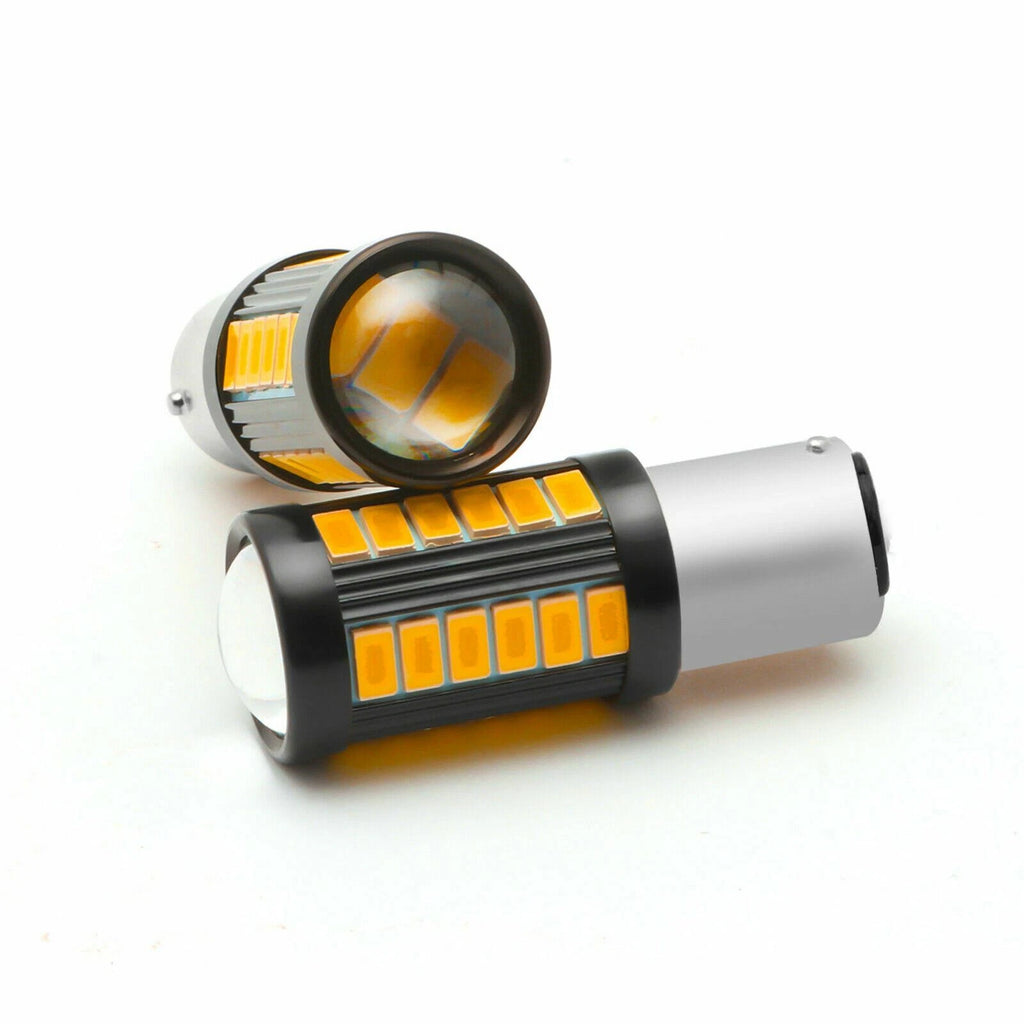 LED 1157 Turn Signal Marker Parking Light Bulb for Amber 2-Pack (-)