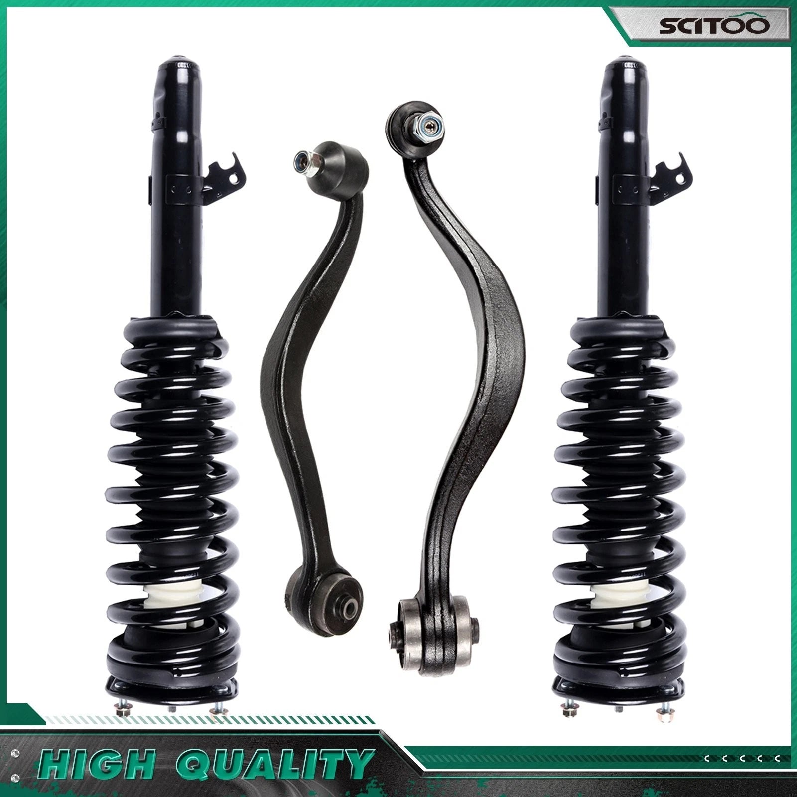 Set of 4 Front Strut Lower Control Arms for Mercury Milan & Ford Fusion (2006–2009)