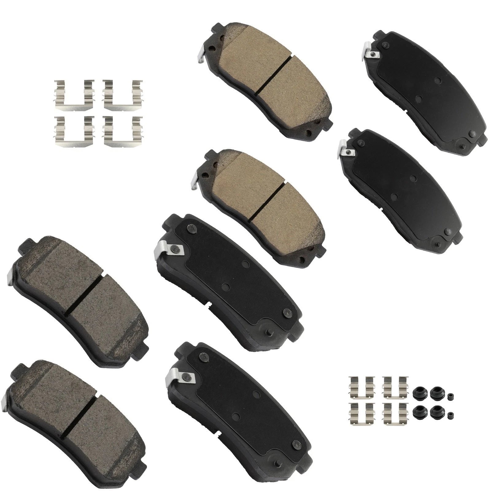 Front & Rear Brake Ceramic Pads for Kia Sportage, Hyundai Tucson (2017–2023)