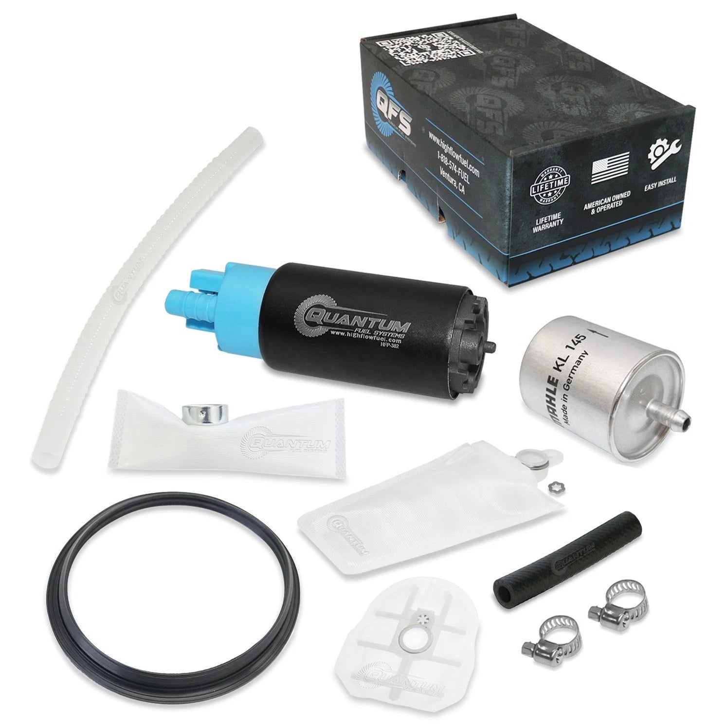 QFS Fuel Pump + Tank Seal + Filter + Strainer for BMW R1200R (2006–2015)