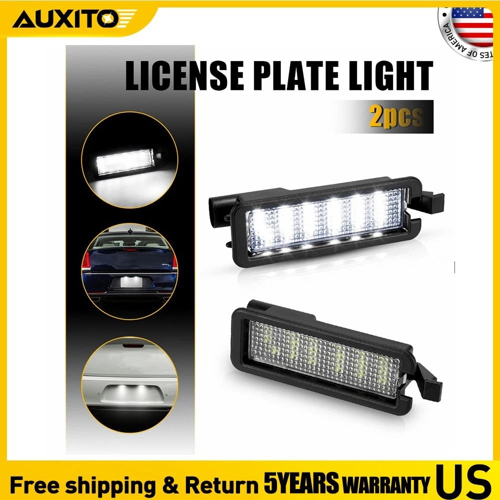 Full LED License Plate Light for Dodge Challenger Charger Chrysler 300 (2015–2022)