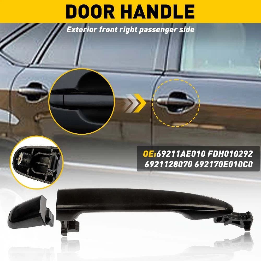 Exterior Door Handle for Toyota Camry Tacoma (2005–2011) Front RH Black