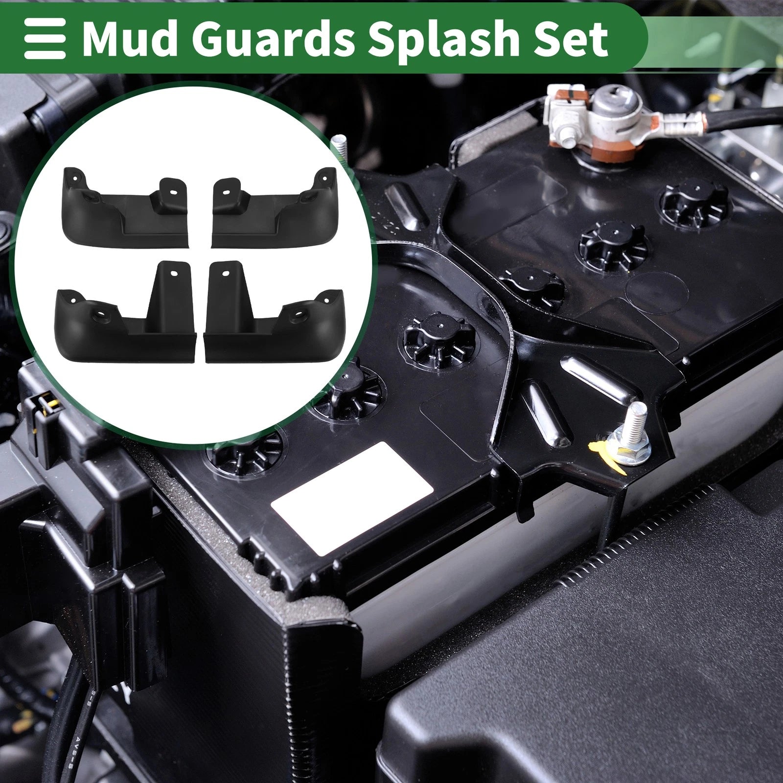 Mud Flaps Splash Guards for Hyundai Accent (2000–2006) W/ Mount Accessories