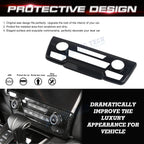 Carbon Fiber Look Console AC Climate Control Panel Cover for Honda CR-V (2017-2022)