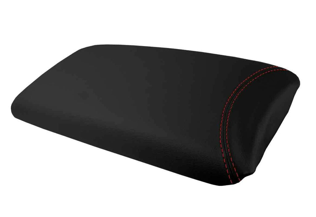 Leather Console Lid Armrest Cover for Lexus LS460 (2007–2016) Red Stitch